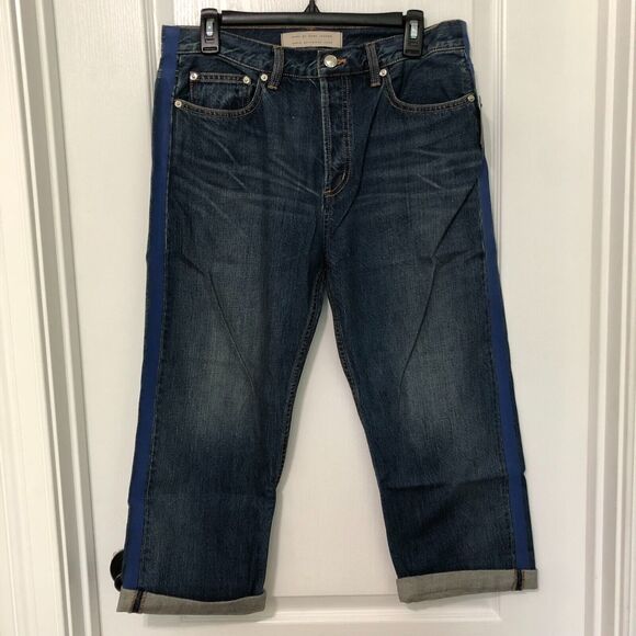 Marc Jacobs‎ Mens Jeans 28 Blue Denim Annie Boyfriend Crop NWT - Picture 1 of 6